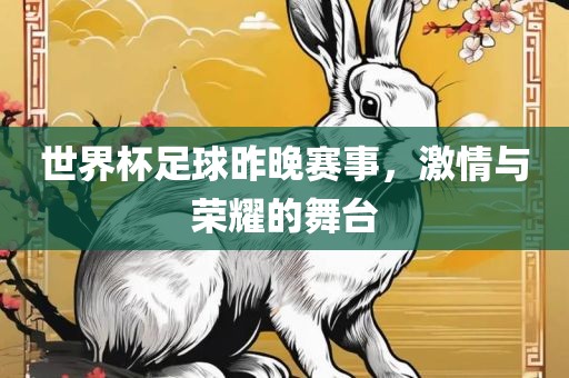 世界杯足球昨晚赛事，激情与荣耀的舞台