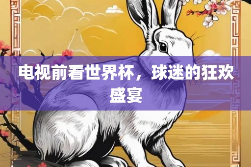 电视前看世界杯，球迷的狂欢盛宴