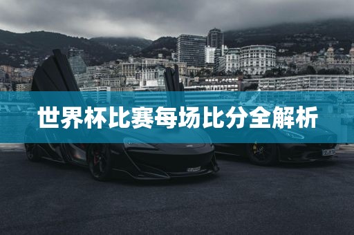 世界杯比赛每场比分全解析