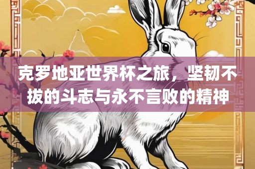 克罗地亚世界杯之旅，坚韧不拔的斗志与永不言败的精神