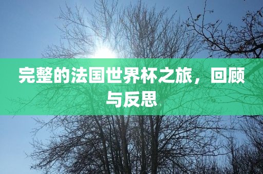 完整的法国世界杯之旅，回顾与反思