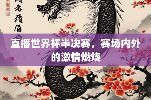 直播世界杯半决赛，赛场内外的激情燃烧