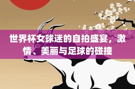 世界杯女球迷的自拍盛宴，激情、美丽与足球的碰撞