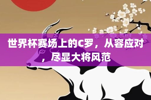 世界杯赛场上的C罗，从容应对，尽显大将风范