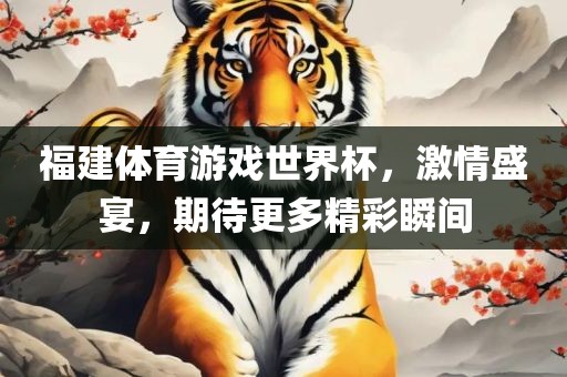 福建体育游戏世界杯，激情盛宴，期待更多精彩瞬间