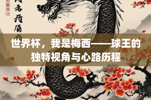 世界杯，我是梅西——球王的独特视角与心路历程