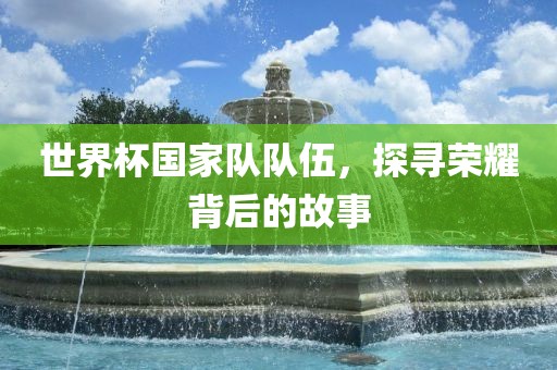 世界杯国家队队伍，探寻荣耀背后的故事漯河市盈旭机械设备有限公司