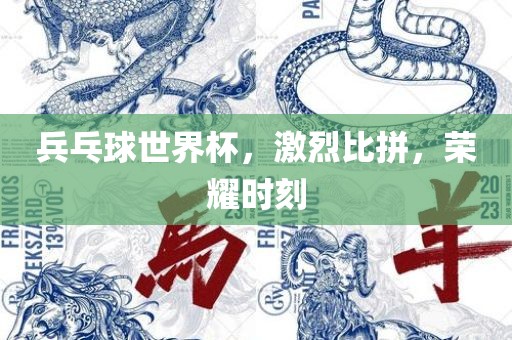 兵乓球世界杯，激烈比拼，荣耀时刻