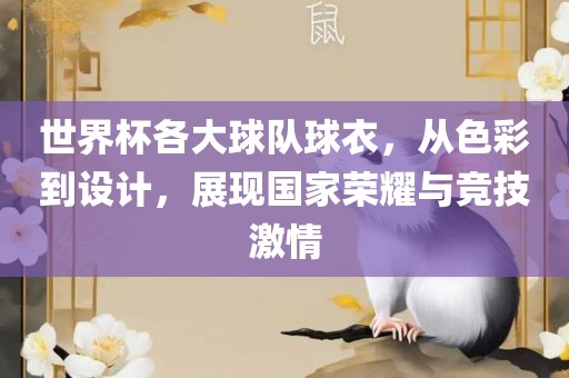 世界杯各大球队球衣，从色彩到设漯河市盈旭机械设备有限公司计，展现国家荣耀与竞技激情