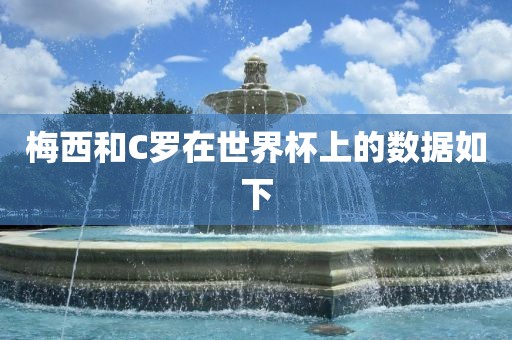 梅西和C罗在世界杯上的数据如下漯河市盈旭机械设备有限公司