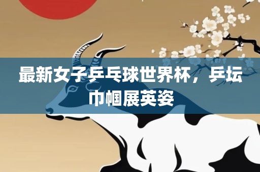 最新女子乒乓球世界杯，乒坛巾帼展英姿漯河市盈旭机械设备有限公司