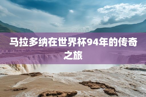 马拉多纳在世界杯94年的传奇之旅漯河市盈旭机械设备有限公司