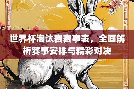 世界杯淘汰赛赛事表，全面解析赛事安排与精彩对决