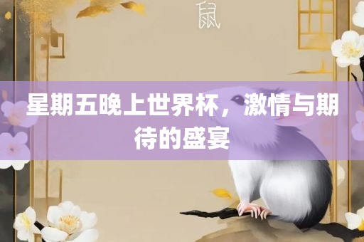 星期五晚上世界杯，激情与期待的盛宴