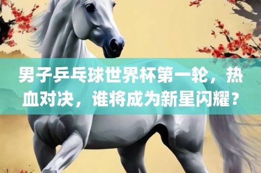 男子乒乓球世界杯第一轮，热血对决，谁将成为新星闪耀？