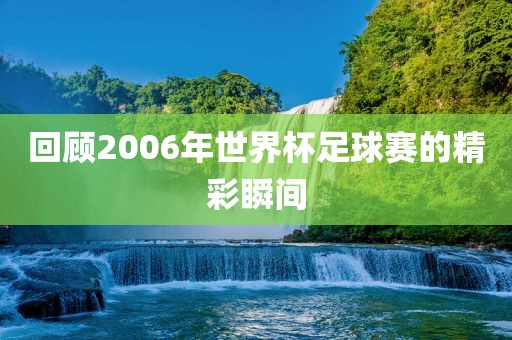 回顾2006年世界杯足球赛的精彩瞬间