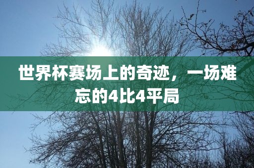 世界杯赛场上的奇迹，一场难忘的4比4平局