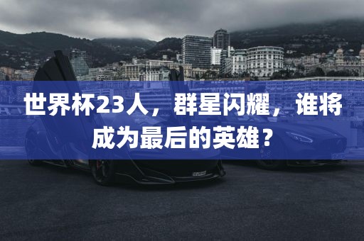 世界杯23人，群星闪耀，谁将成为最后的英雄？