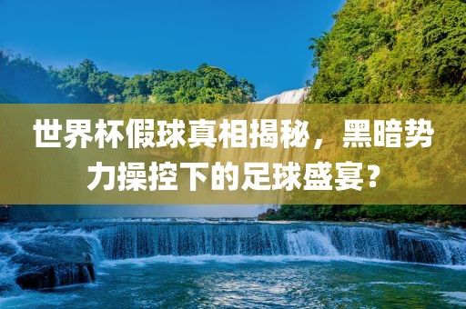 世界杯假球真相揭秘，黑暗势力操控下的足球盛宴？