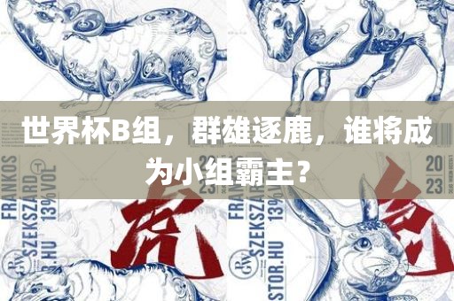 世界杯B组，群雄逐鹿，谁将成为小组霸主？