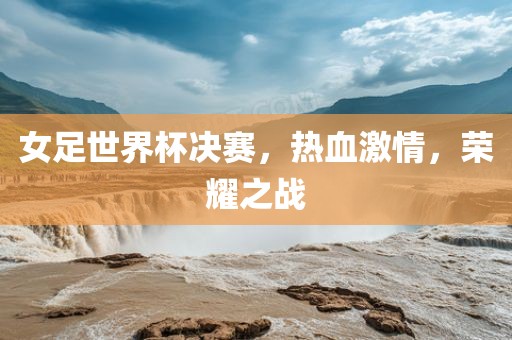 女足世界杯决赛，热血激情，荣耀之战漯河市盈旭机械设备有限公司