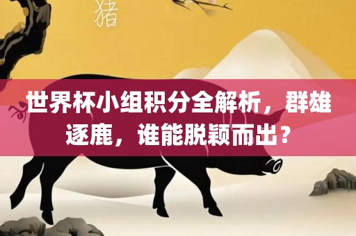 世界杯小组积分全解析，群雄逐鹿，谁能脱颖而出？