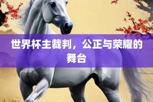 世界杯主裁判，公正与荣耀的舞台