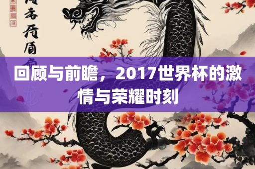 回顾与前瞻，2017世界杯的激情与荣耀时刻