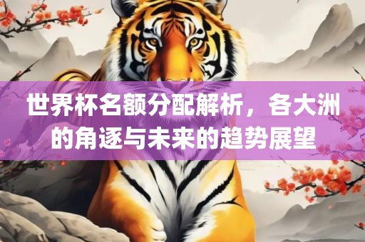 世界杯名额分配解析，各大洲的角逐与未来的趋势展望