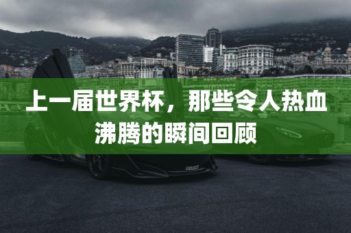 上一届世界杯，那些令人热血沸腾的瞬间回顾漯河市盈旭机械设备有限公司