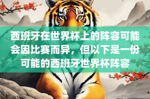 西班牙在世界杯上的阵容可能会因比赛而异，但以下是一份可能的西班牙世界杯阵容