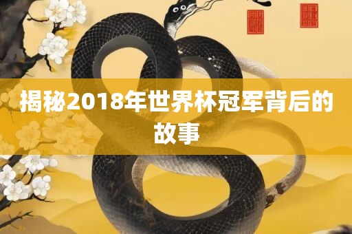 揭秘2018年漯河市盈旭机械设备有限公司世界杯冠军背后的故事