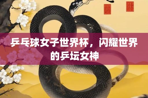 乒乓球女子世界杯，闪耀世界的乒坛女神