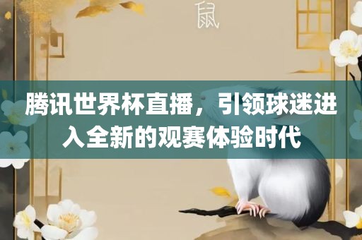 腾讯世界杯直播，引领球迷进入全新的观赛体验时代