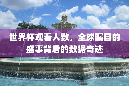 世界杯观看人数，全球瞩目的盛事背后的数据奇迹