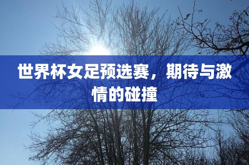 世界杯女足预选赛，期待与激情的碰撞