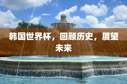 韩国世界杯，回顾历史，展望未来漯河市盈旭机械设备有限公司