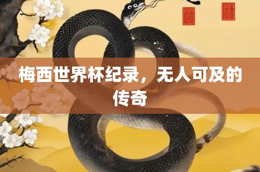 梅西世界杯纪录，无人可及的传奇