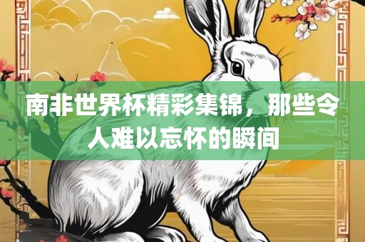 南非世界杯精彩集锦，那些令人难以忘怀的瞬间