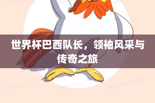 世界杯巴西队长，领袖风采与传奇之旅漯河市盈旭机械设备有限公司