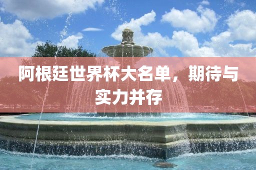 阿根廷世界杯大名单，期待与实力并存