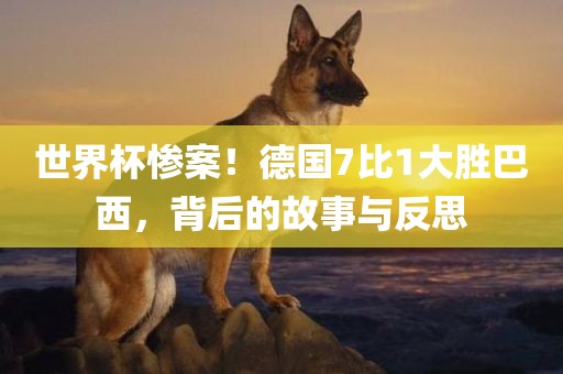 世界杯惨案！德国7比1大胜巴西，背后的故事与反思