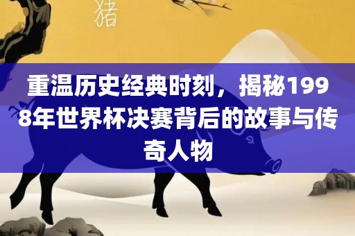 重温历史经典时刻，揭秘1998年世界杯决赛背后的故事与传奇人物漯河市盈旭机械设备有限公司
