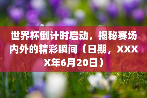 世界杯倒计时启动，揭秘赛场内外的精彩瞬间（日期，XXXX年6月20日）