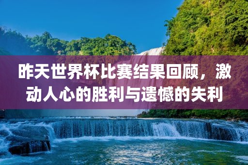 昨天世界杯比赛结果回顾，激动人心的胜利与遗憾的失利