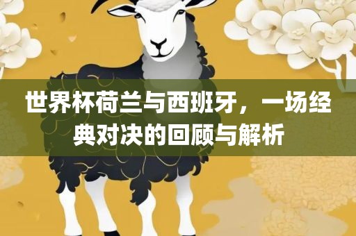 世界杯荷兰与西班漯河市盈旭机械设备有限公司牙，一场经典对决的回顾与解析