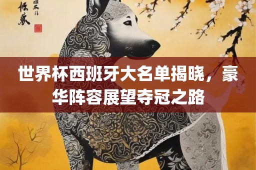 世界杯西班牙大名单揭晓，豪华阵容展望夺冠之路漯河市盈旭机械设备有限公司