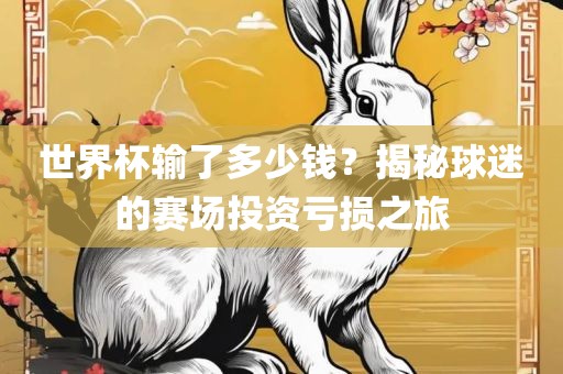 世界杯输了多少钱？揭秘球迷的赛场投资亏损之旅漯河市盈旭机械设备有限公司