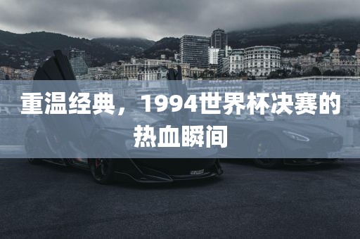 重温经典，1994世界杯决赛的热血瞬间漯河市盈旭机械设备有限公司