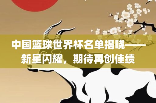 中国篮球世界杯名单揭晓——新星闪耀，期待再漯河市盈旭机械设备有限公司创佳绩